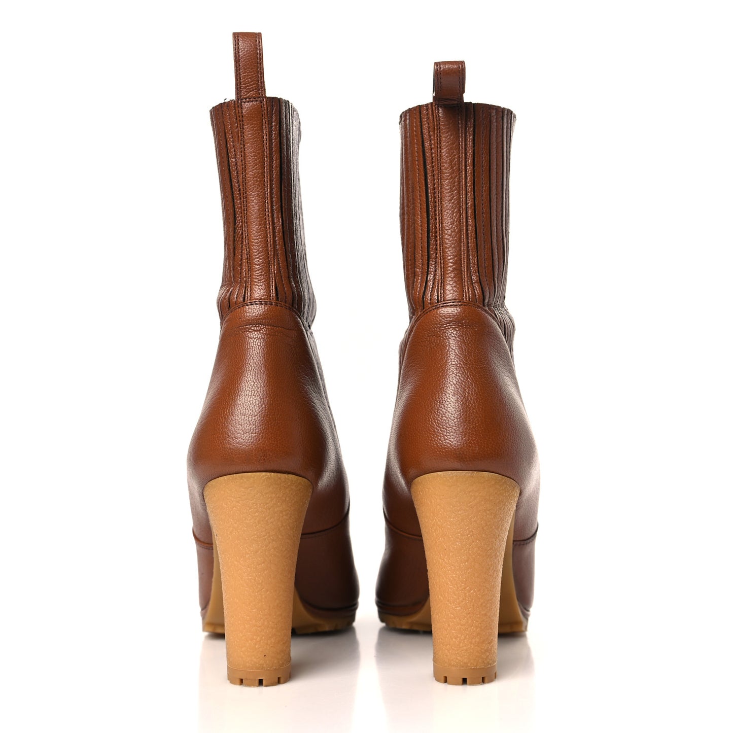 Calfskin Edith Ankle Boots 38 Cuir