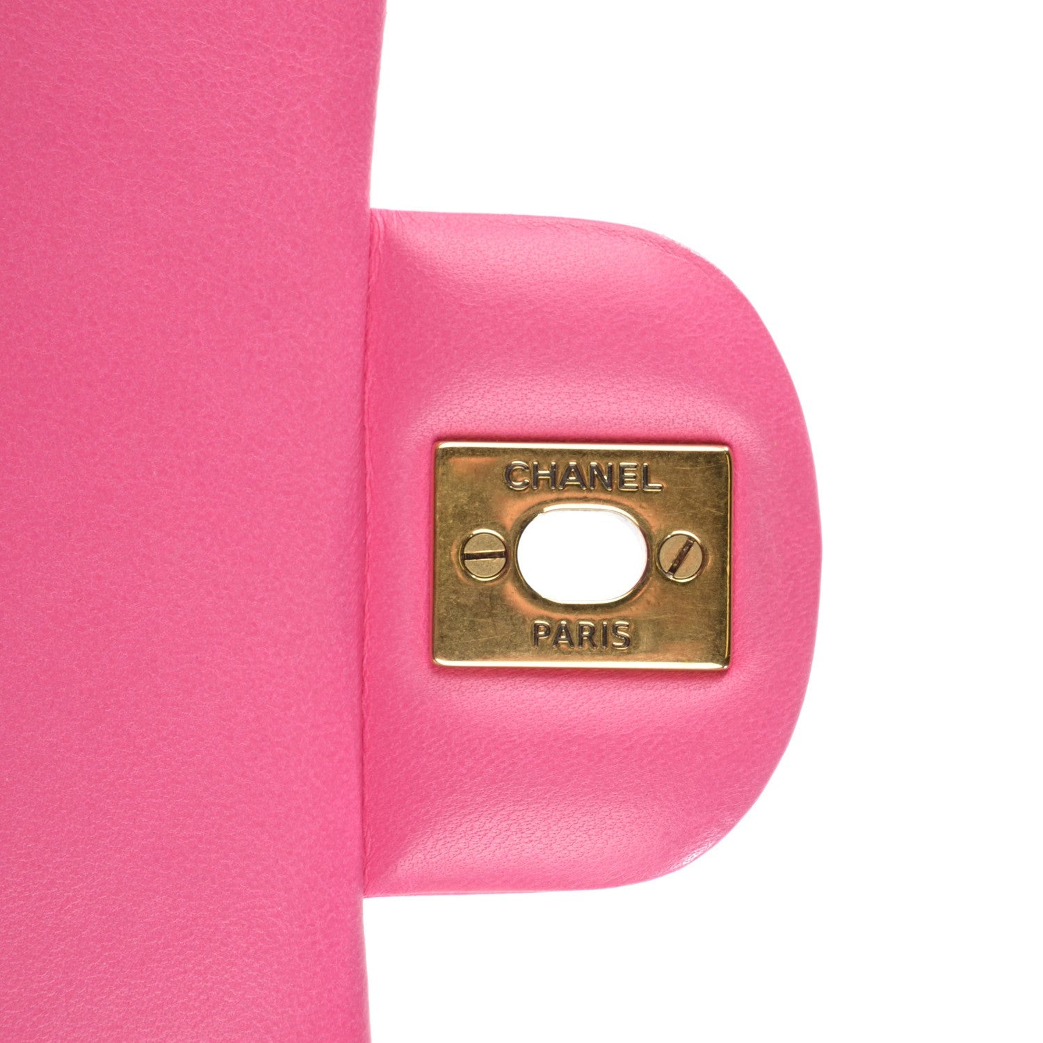 Chanel Lambskin Chevron Quilted Mini Rectangular Flap Fuchsia 6 of 8