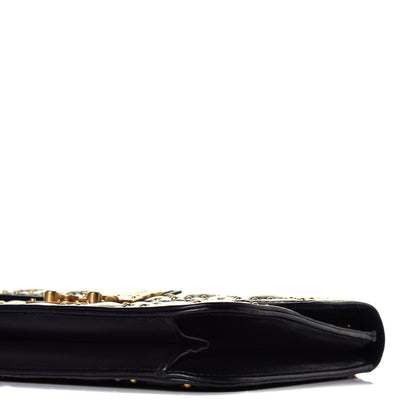 Christian Dior Lambskin Cannage Studded Large Dioraddict Flap Bag Black 8 of 8