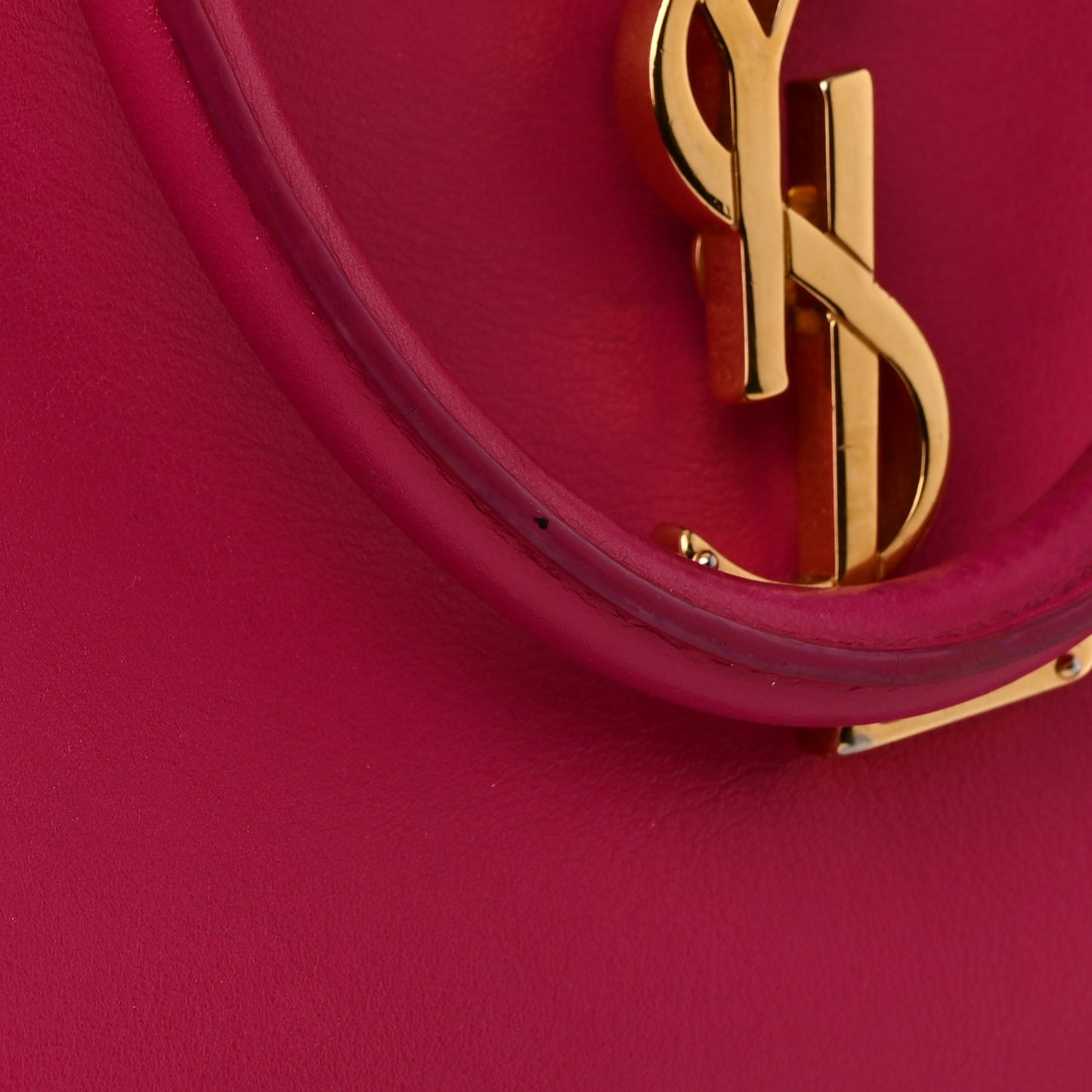 Calfskin Monogram Baby Cabas Fuchsia