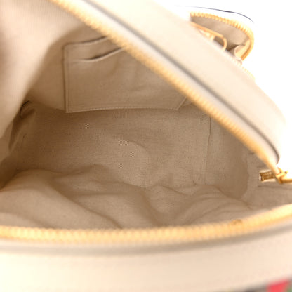 Gucci GG Supreme Monogram Flora Web Small Ophidia Day Backpack White 5 of 10