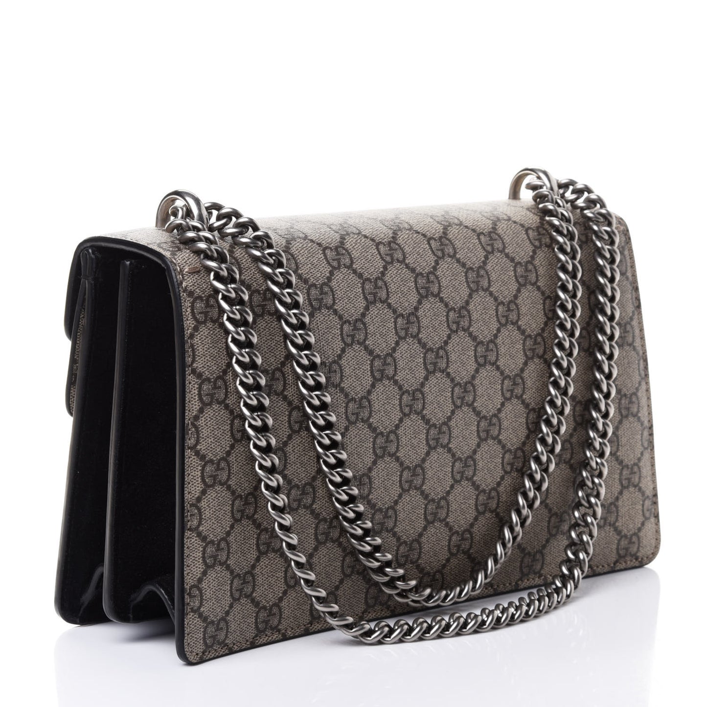 GG Supreme Monogram Small Dionysus Shoulder Bag Black