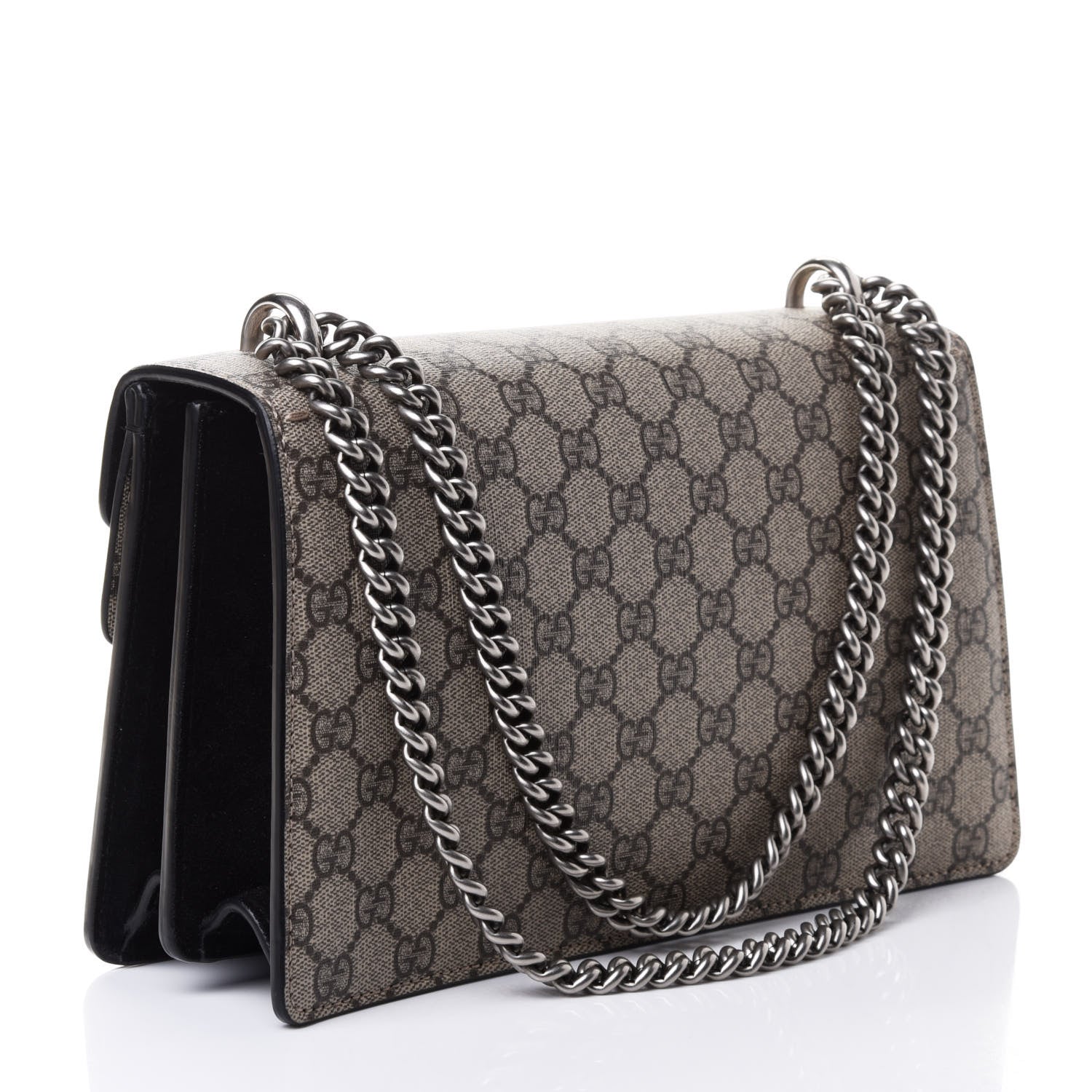 Gucci GG Supreme Monogram Small Dionysus Shoulder Bag Black 2 of 4