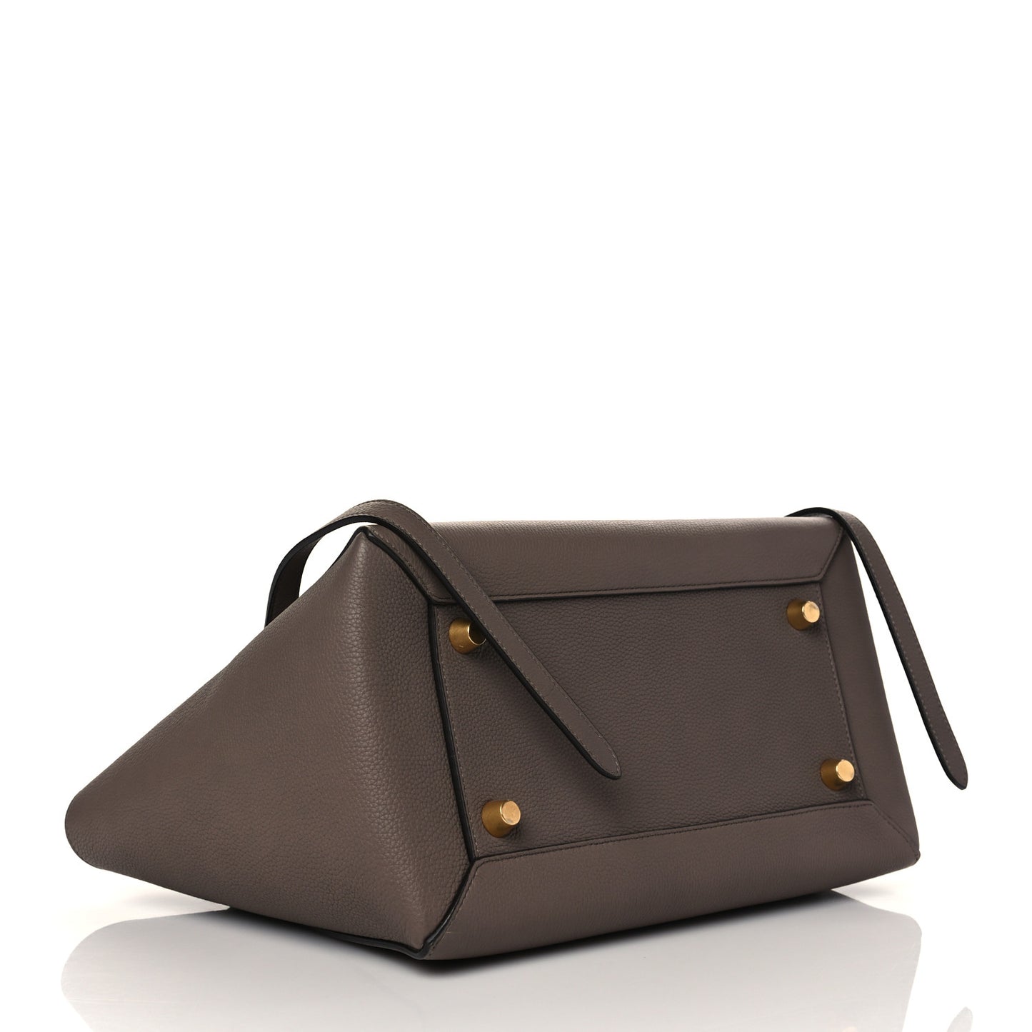 Drummed Calfskin Mini Belt Bag Taupe