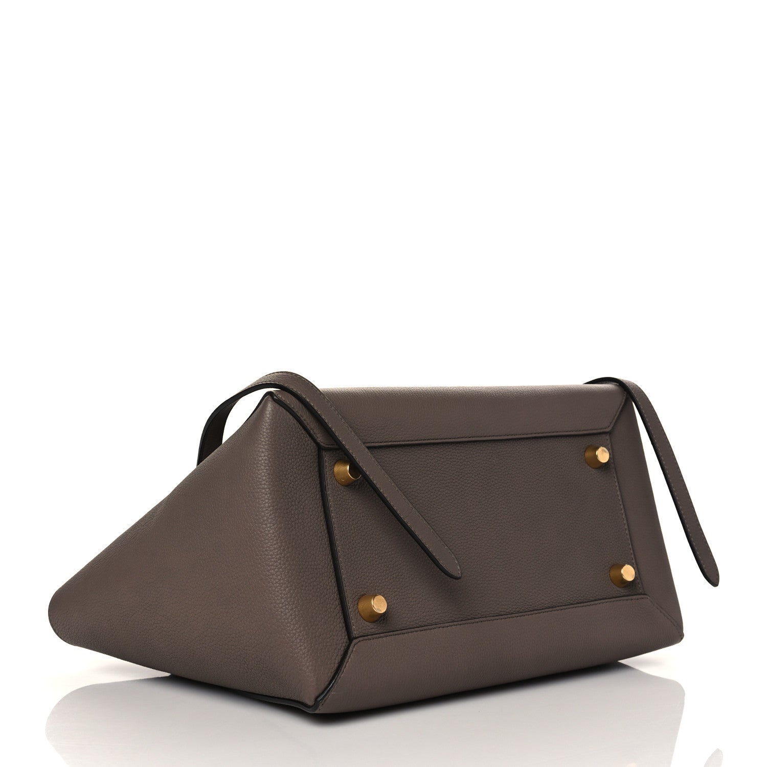Celine Drummed Calfskin Mini Belt Bag Taupe 3 of 10