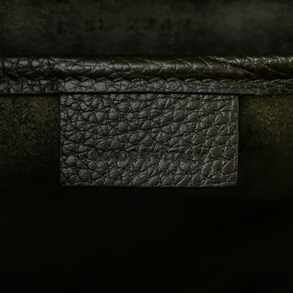 Celine Drummed Calfskin Nano Luggage Khaki 7 of 12