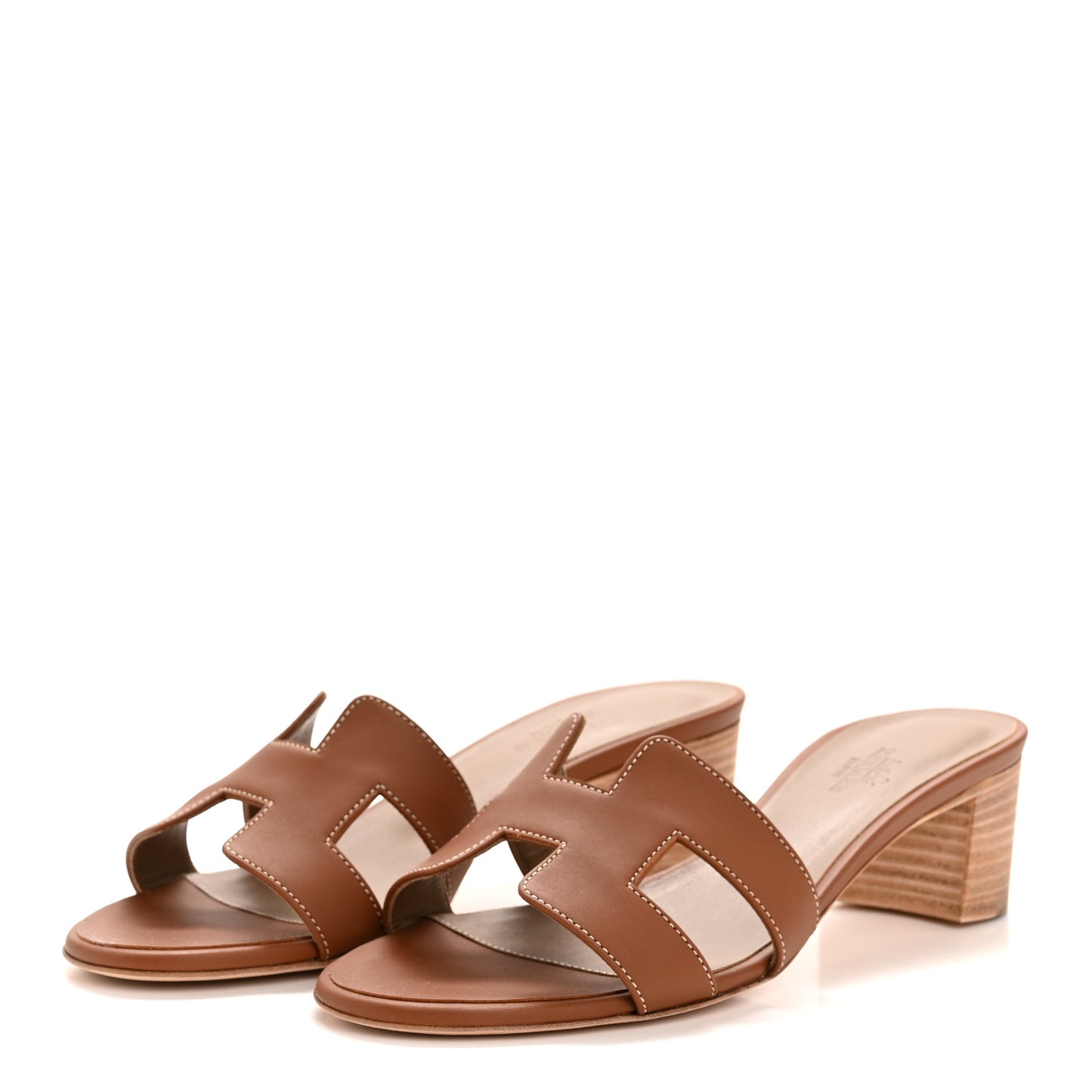 Calfskin Oasis Sandals 37 Gold