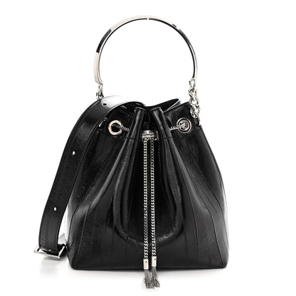 Jimmy Choo Eelskin Bon Bon Bag Bucket Bag Black 1 of 9