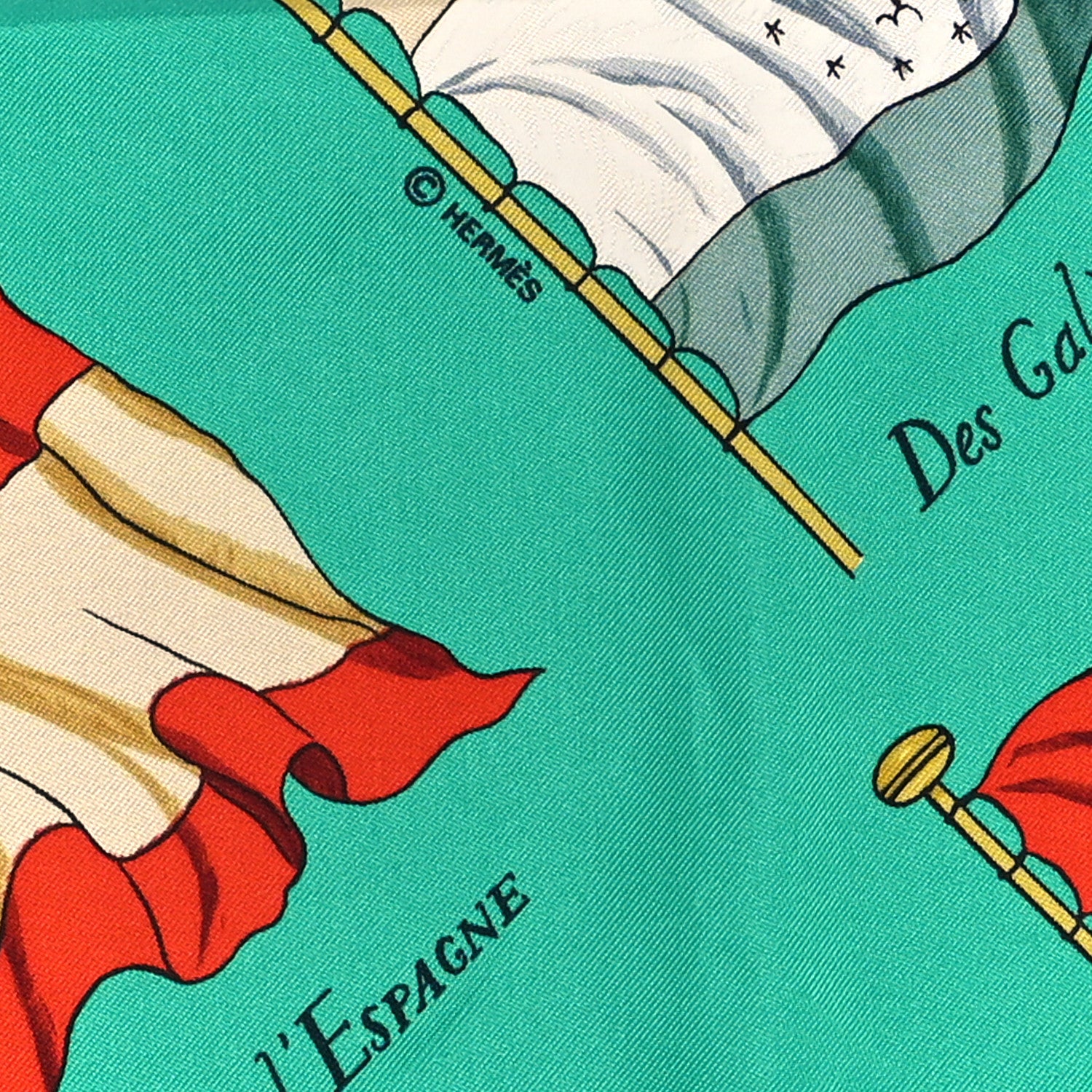 Hermes Silk Pavois Scarf 90 4 of 4