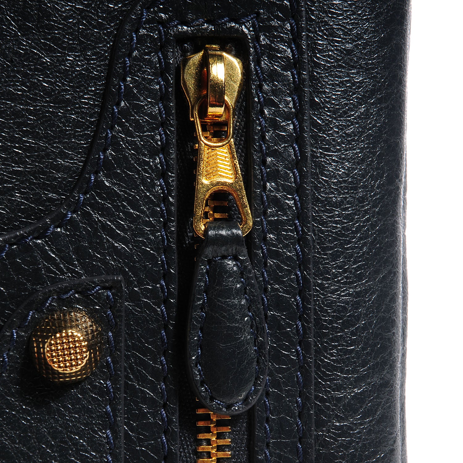 Balenciaga Agneau Giant 12 Gold Hardware Envelope Clutch Anthracite 9 of 13