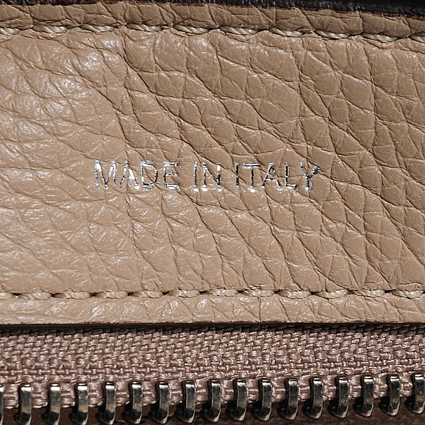Drummed Calfskin and Suede Large Trapeze Dune