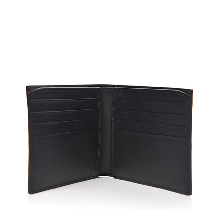 Gucci Calfskin Square G Space Print Bi-Fold Wallet Black 4 of 7