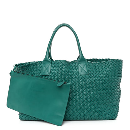 Bottega Veneta Nappa Intrecciato Medium Cabat Lagoon 3 of 14
