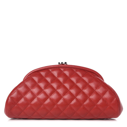Chanel Caviar Quilted Timeless Clutch Red 1 of 10