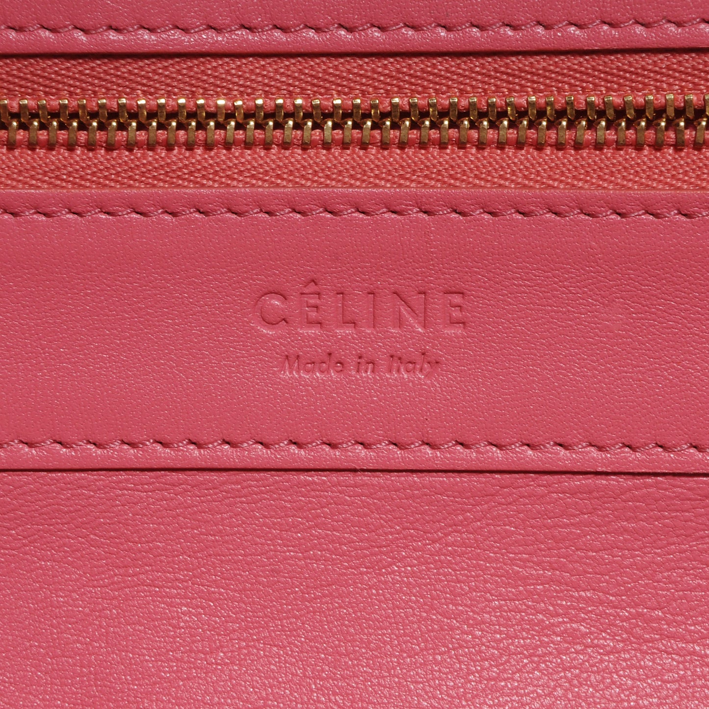Lambskin Horizontal Bi-Cabas Pink Rust