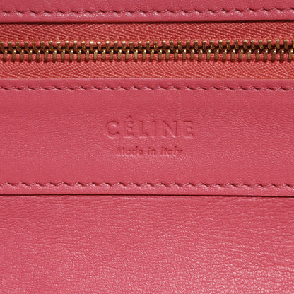 Celine Lambskin Horizontal Bi-Cabas Pink Rust 6 of 8