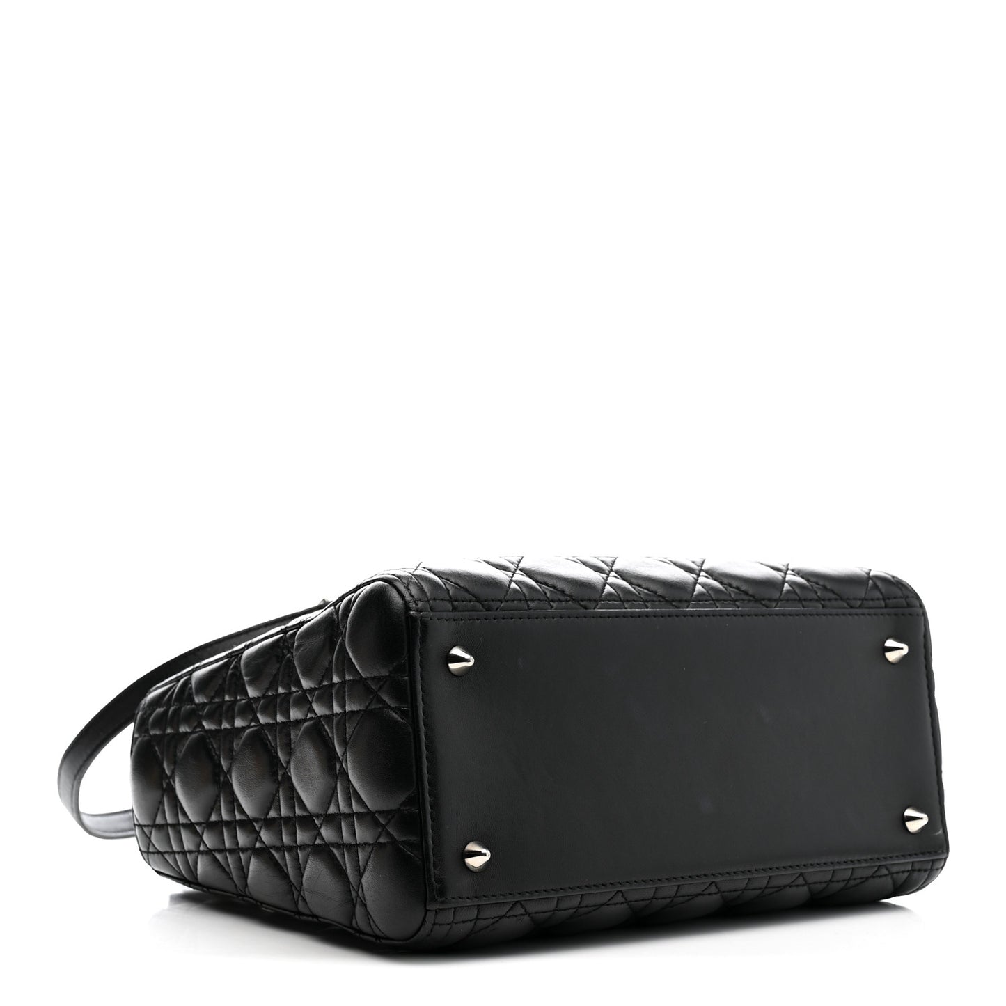 Lambskin Cannage Medium Lady Dior Black