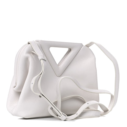 Bottega Veneta Calfskin Small The Point Triangle Bag Chalk 3 of 13