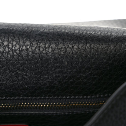 Valentino Garavani Calfskin Large Rockstud Halfmoon Saddle Bag Black 8 of 8