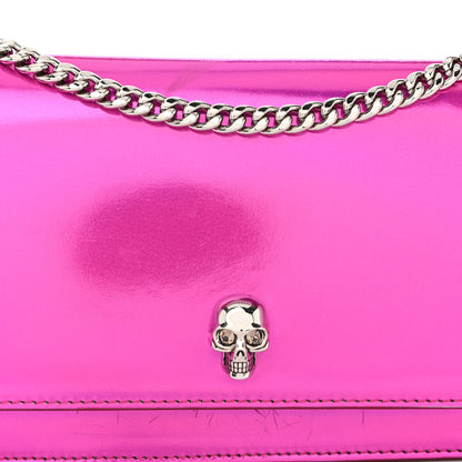Alexander McQueen Iridescent Calfskin Skull Crossbody Pink 7 of 11