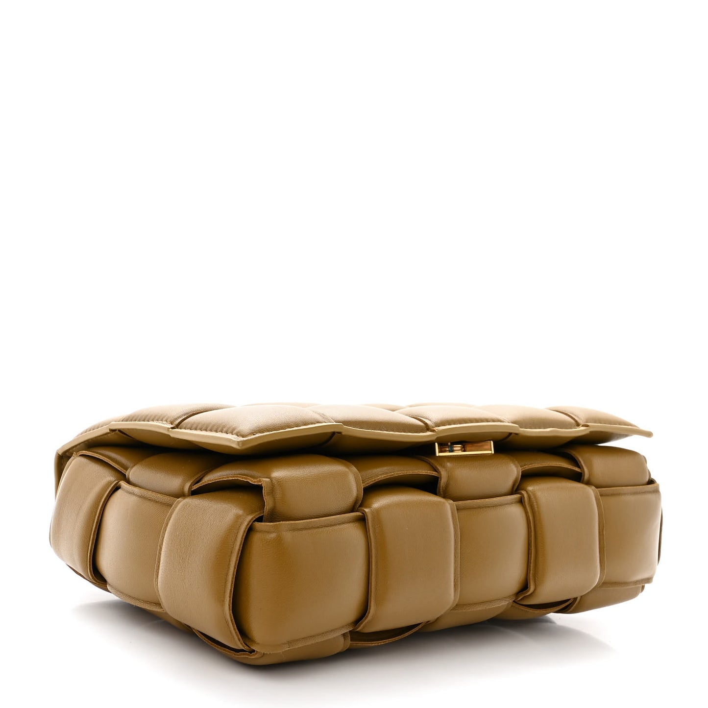 Nappa Maxi Intreccio Padded Cassette Crossbody Bag Acorn
