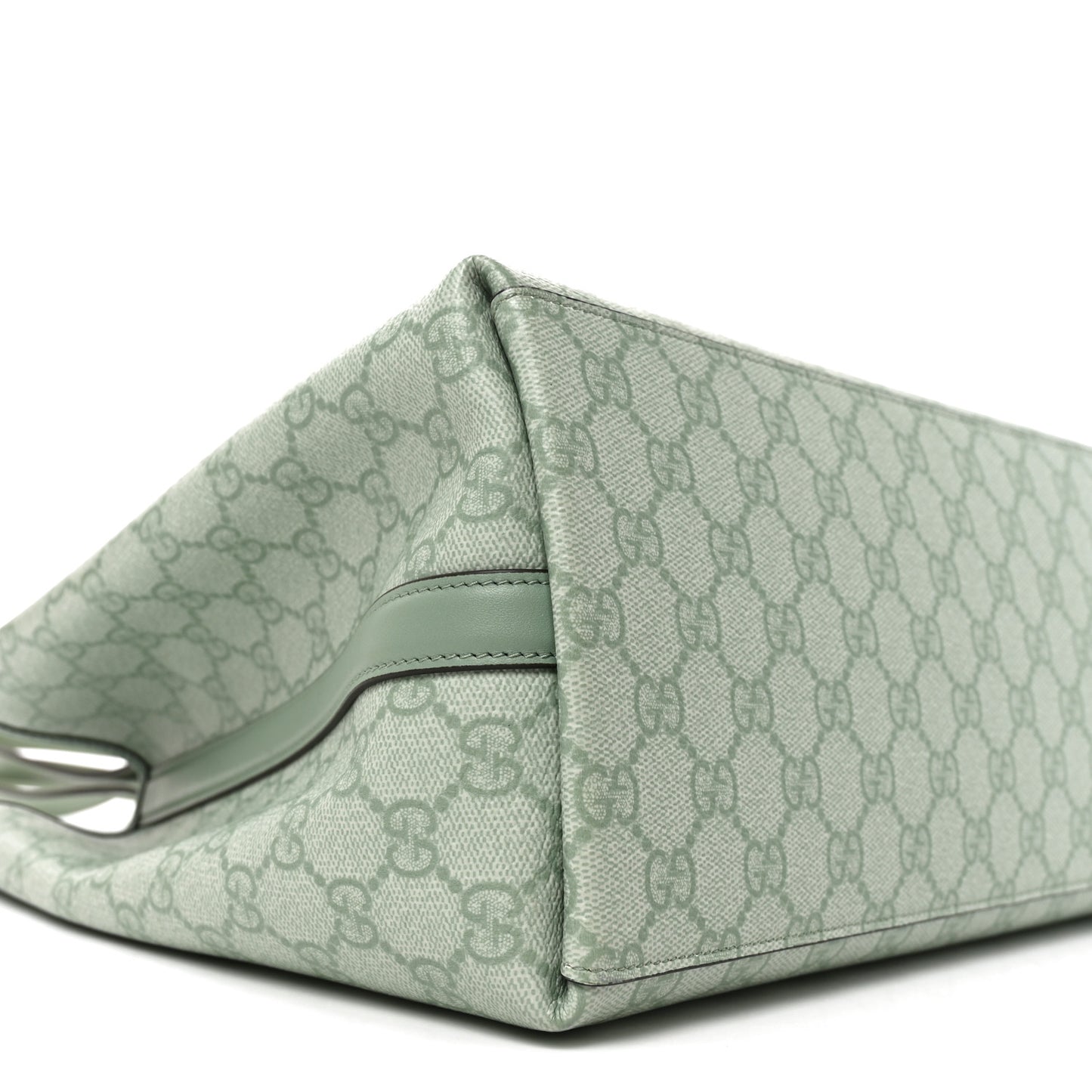 GG Supreme Monogram Emblem Large Tote Bag Sage Green