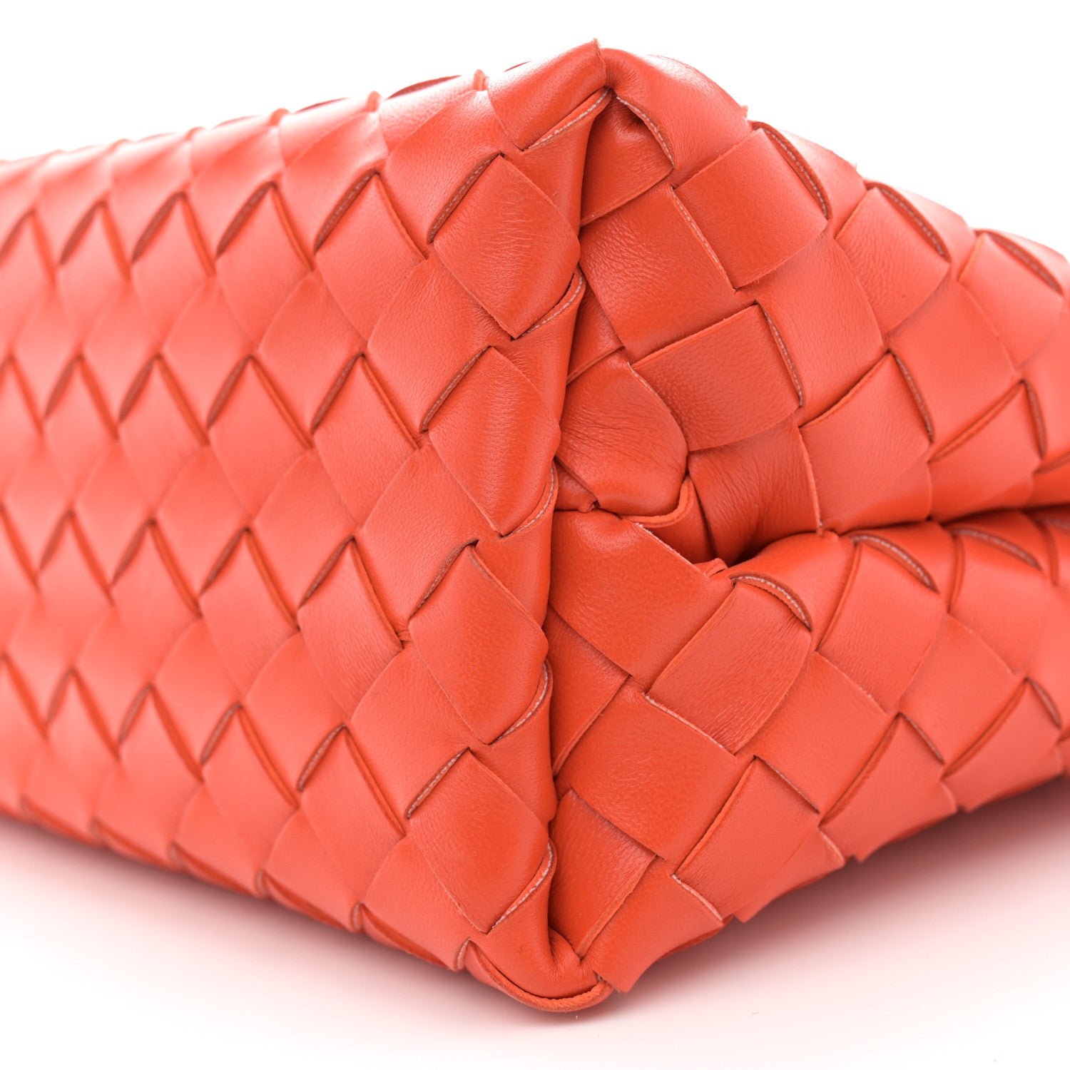 Bottega Veneta Nappa Intrecciato Small Andiamo With Chain Shoulder Bag Orange 9 of 9