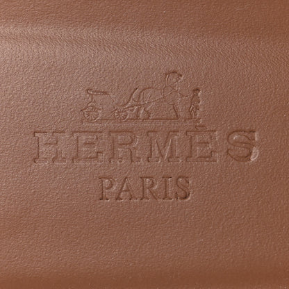 Hermes Box Calfskin Oran Sandals 37.5 Gold 9 of 9