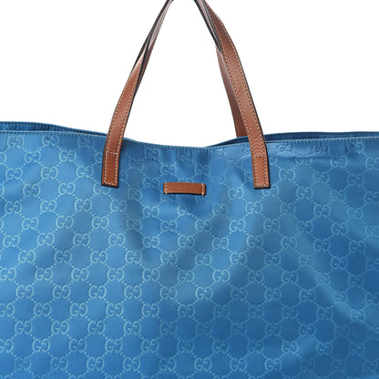 Gucci Nylon Monogram Large Tote Blue 8 of 12