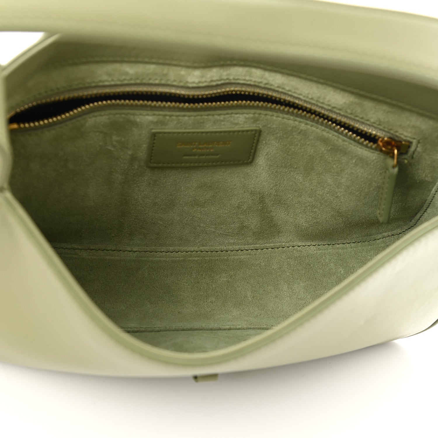 Saint Laurent Smooth Calfskin Le 5 A 7 Hobo Pistache 4 of 11