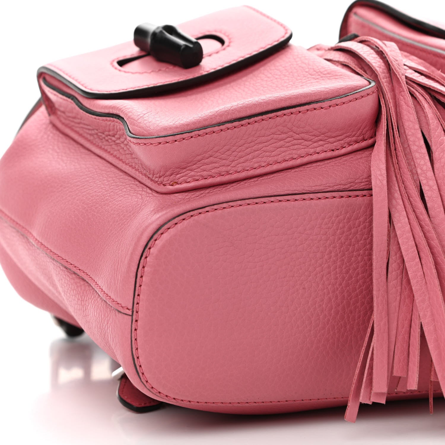 Gucci Cellarius Calfskin Medium Bamboo Backpack Glossy Pink 9 of 11