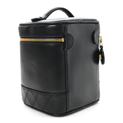Chanel Lambskin Vanity Cosmetic Bag Black 3 of 9
