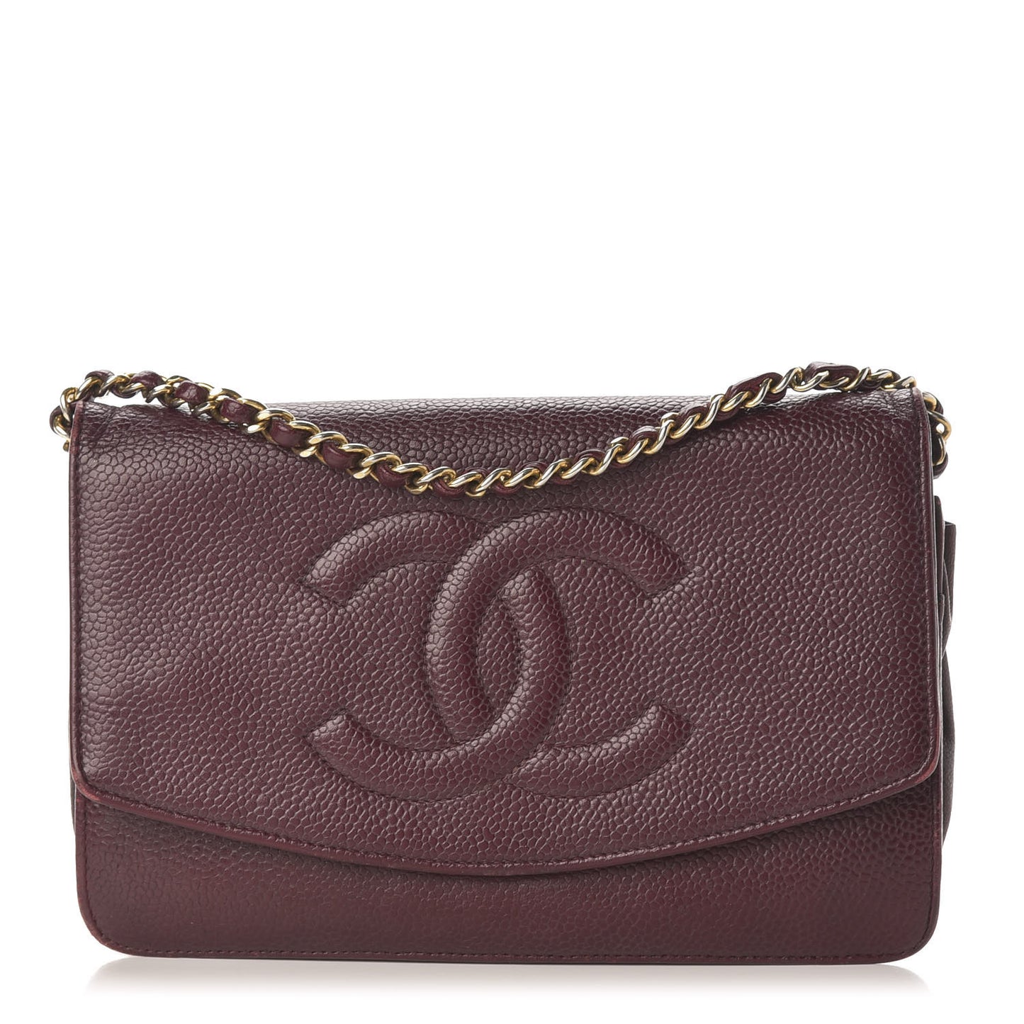 Caviar Timeless CC Wallet on Chain WOC Dark Red