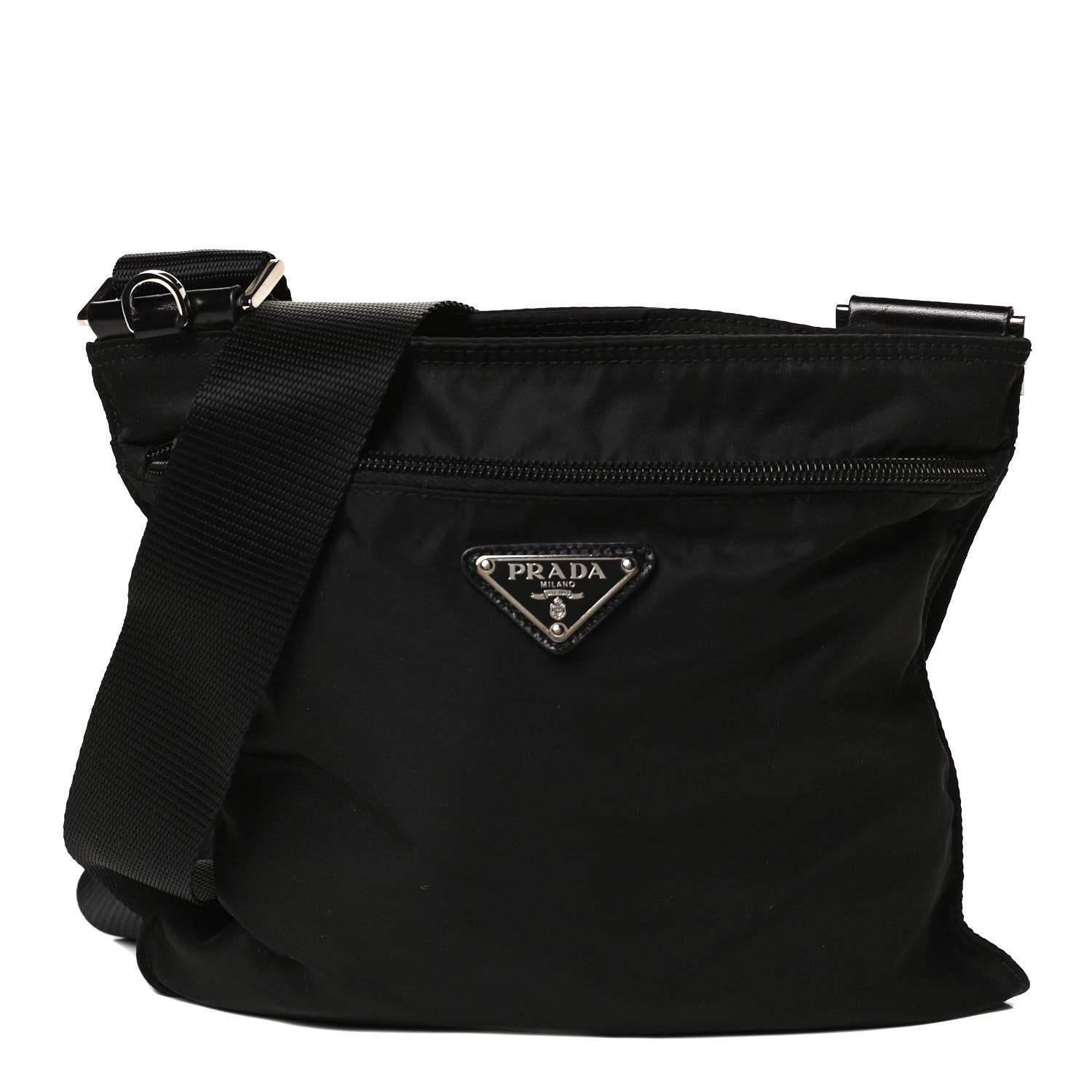 Prada Tessuto Nylon Crossbody Bag Black 1 of 8