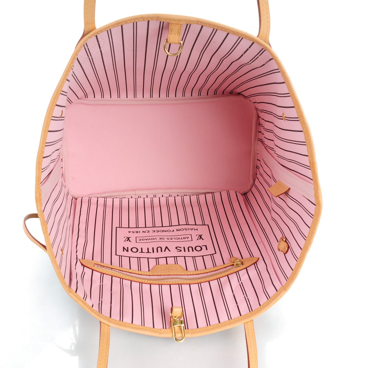 Monogram Neverfull MM Rose Ballerine