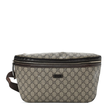 Gucci GG Supreme Monogram Belt Bag Dark Brown 1 of 7
