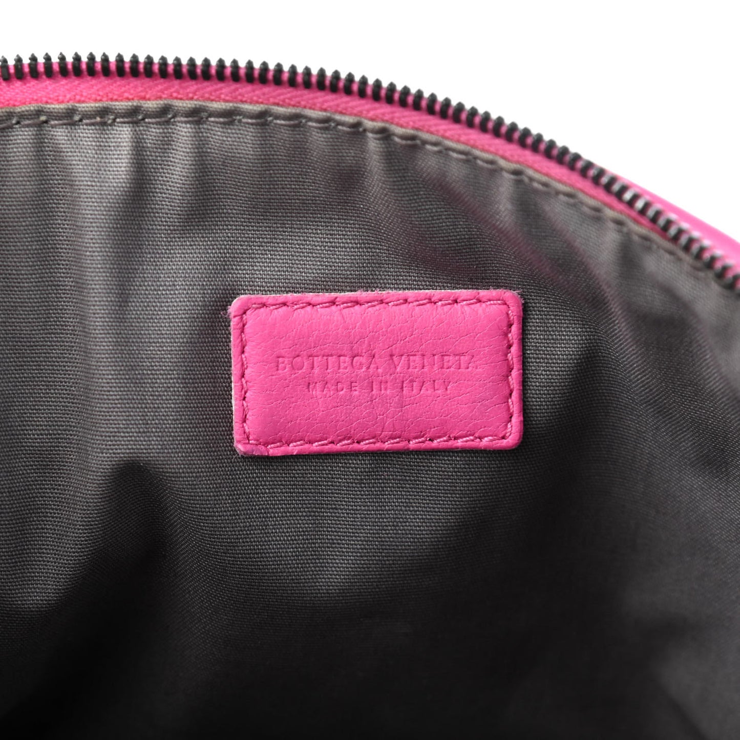 Nappa Intrecciato Cosmetic Pouch Rosa Shock