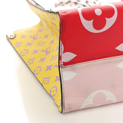 Louis Vuitton Monogram Giant Onthego GM Rouge Rose 8 of 14