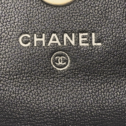 Chanel Lambskin Quilted Pearl Crush Clutch With Chain Black 6 of 12
