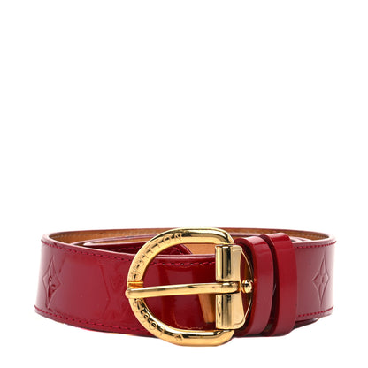 Louis Vuitton Vernis Ceinture 30mm Belt 80 32 Pomme D'Amour 1 of 9