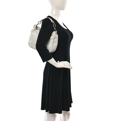 Christian Dior Lambskin Cannage Small Dior Soft Hobo White 2 of 17