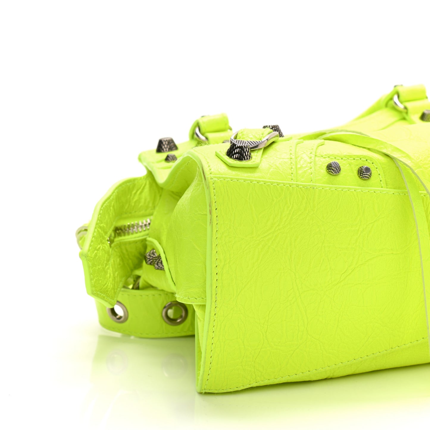 Agneau Arena Neo Cagole Handbag XS Fluo Yellow