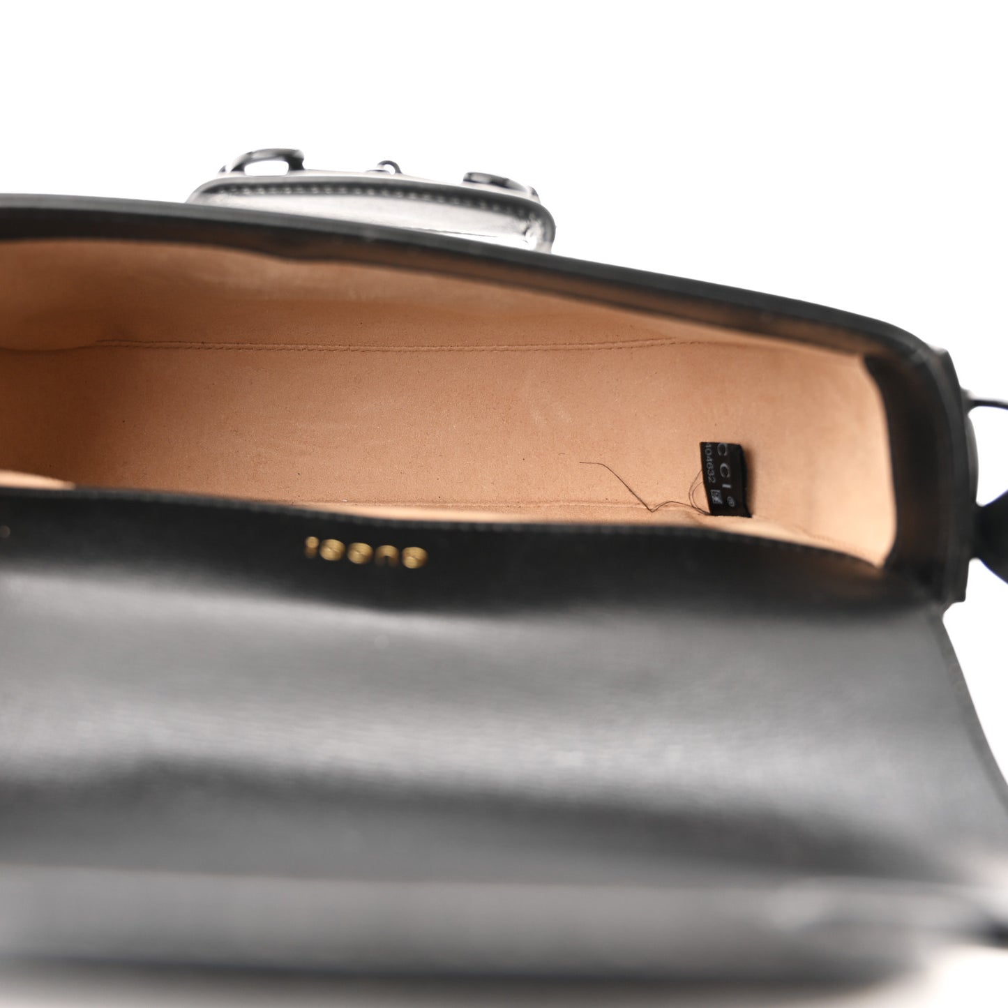 Azalea Calfskin Web Monochrome Mini Horsebit 1955 Shoulder Bag Black
