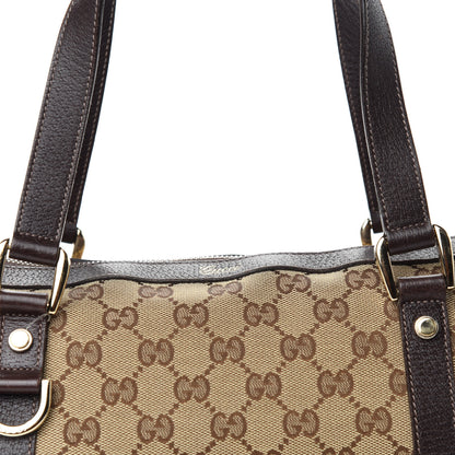 Gucci Monogram Medium Abbey Tote Dark Brown 14 of 14