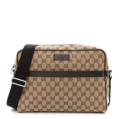 Gucci Monogram Messenger Bag Dark Brown 1 of 10