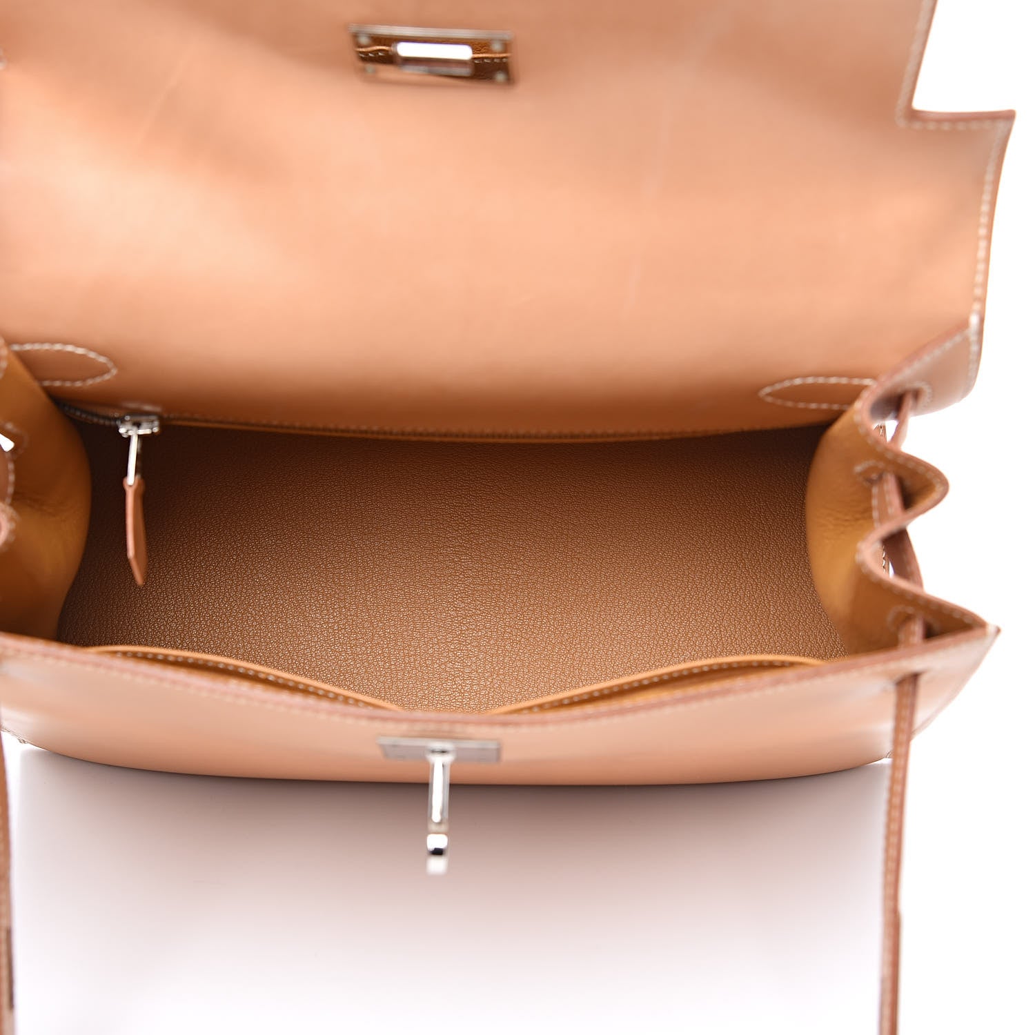 Hermes Vache Natural Kelly Sellier 28 7 of 35