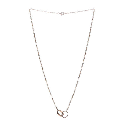 Cartier 18K Pink Gold Interlocking LOVE Necklace 3 of 9