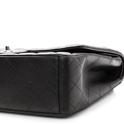 Chanel Lambskin Quilted Maxi Double Flap Black 9 of 10