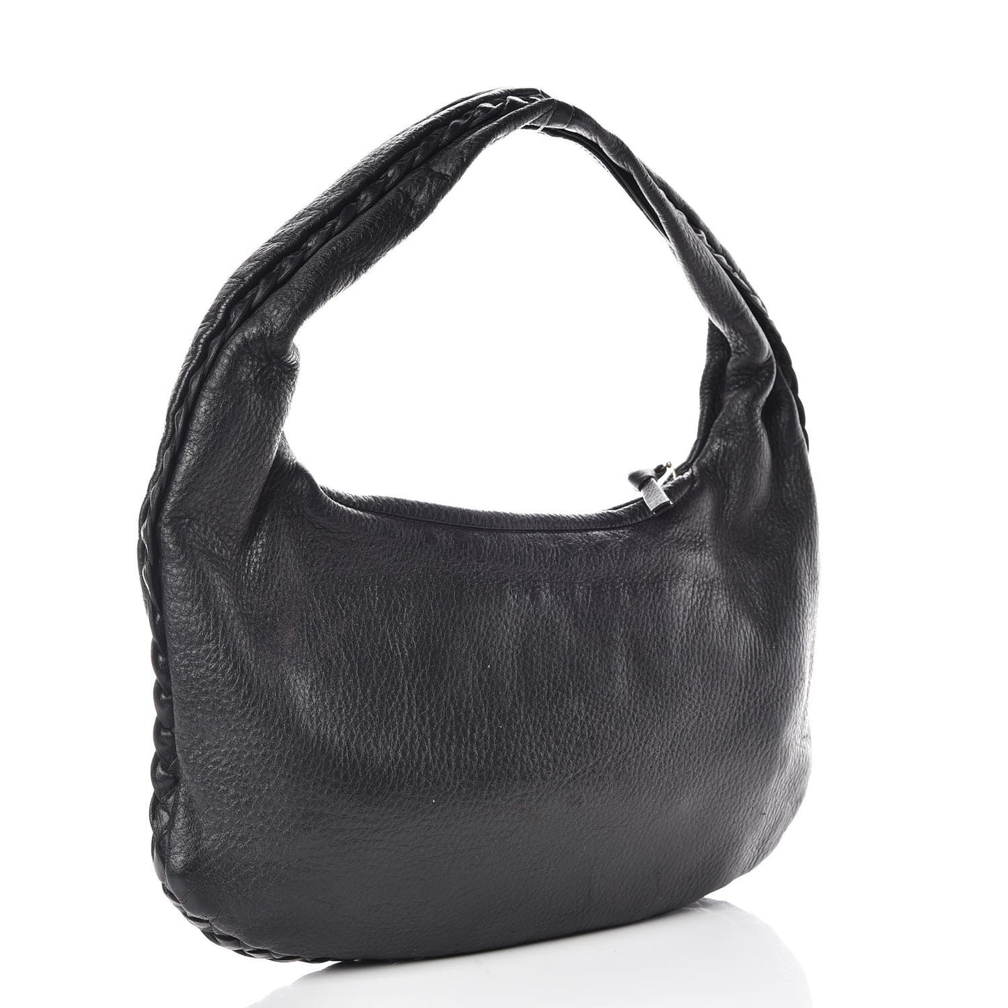 Cervo Braided Mini Veneta Hobo Black