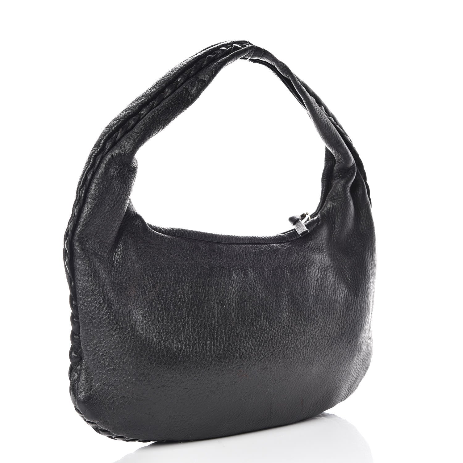 Bottega Veneta Cervo Braided Mini Veneta Hobo Black 3 of 10